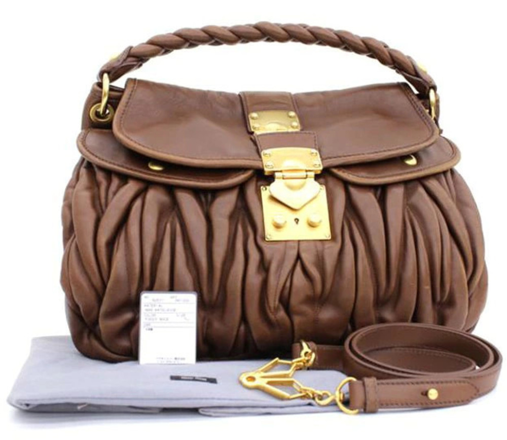 Miu Miu brown bag shoulder Brown